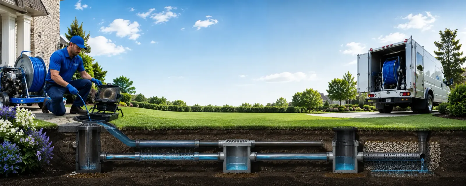 Outdoor drain cleaning information for Dry Creek, WV